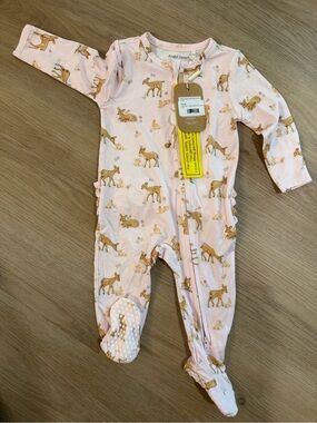Angel Dear Soft pink footie, NWT
